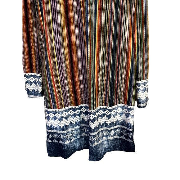 Boho Hippie Off Shoulder Dress Lrg Stretch Neckline Coastal Chic Cocktail Bebop - Picture 4 of 11